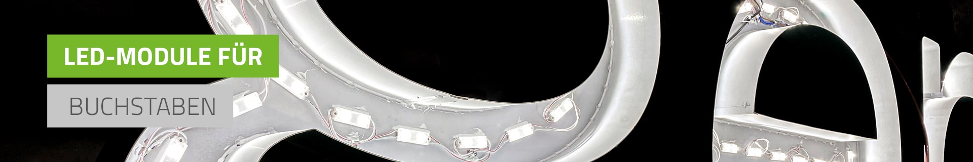LED-Module für Buchstaben fertig montiert