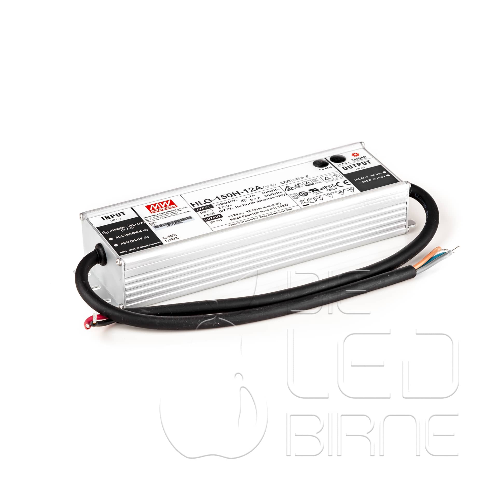 LED Netzteil Meanwell HLG-150H-12A, 150 Watt