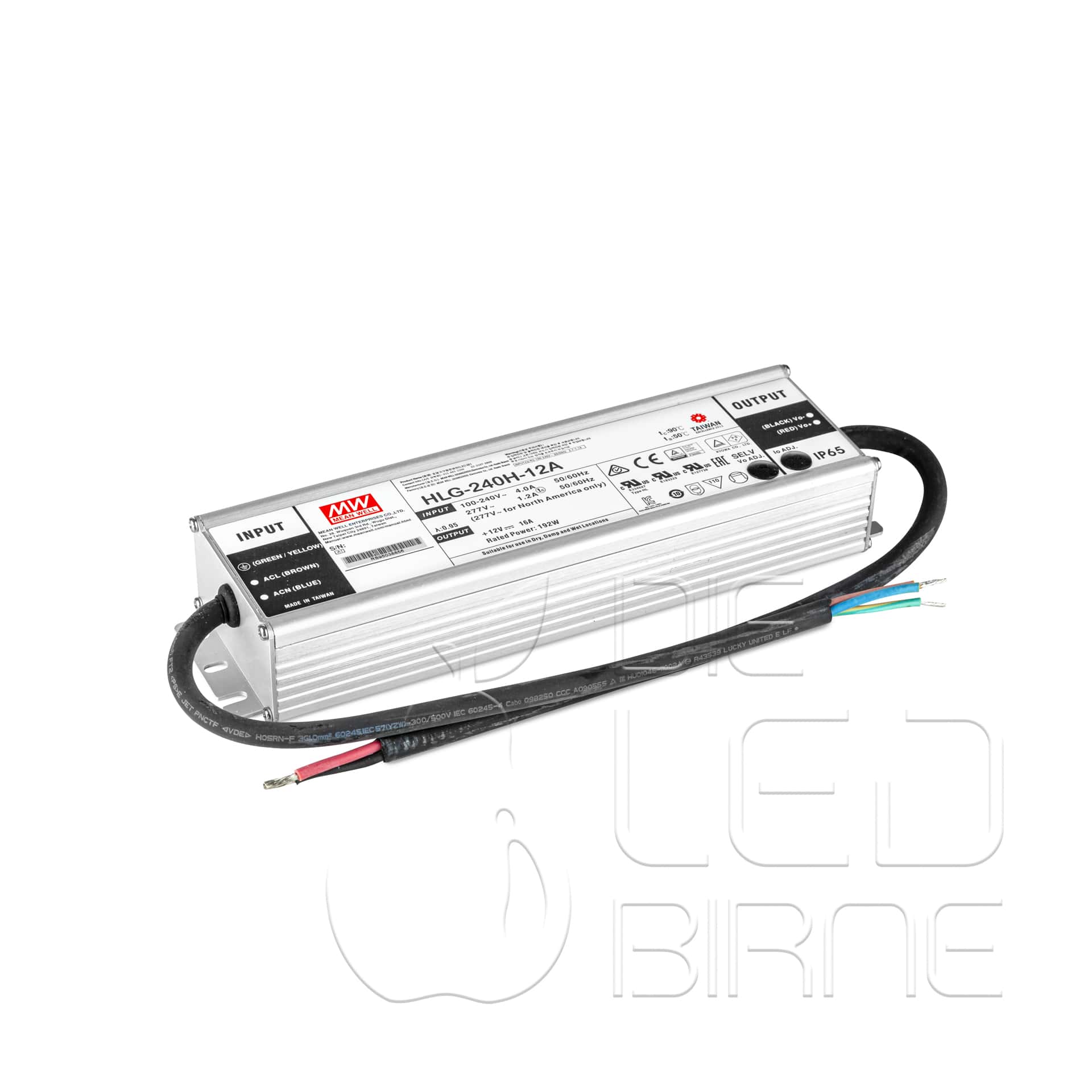 LED Netzteil Meanwell HLG-240H-12A, 192 Watt