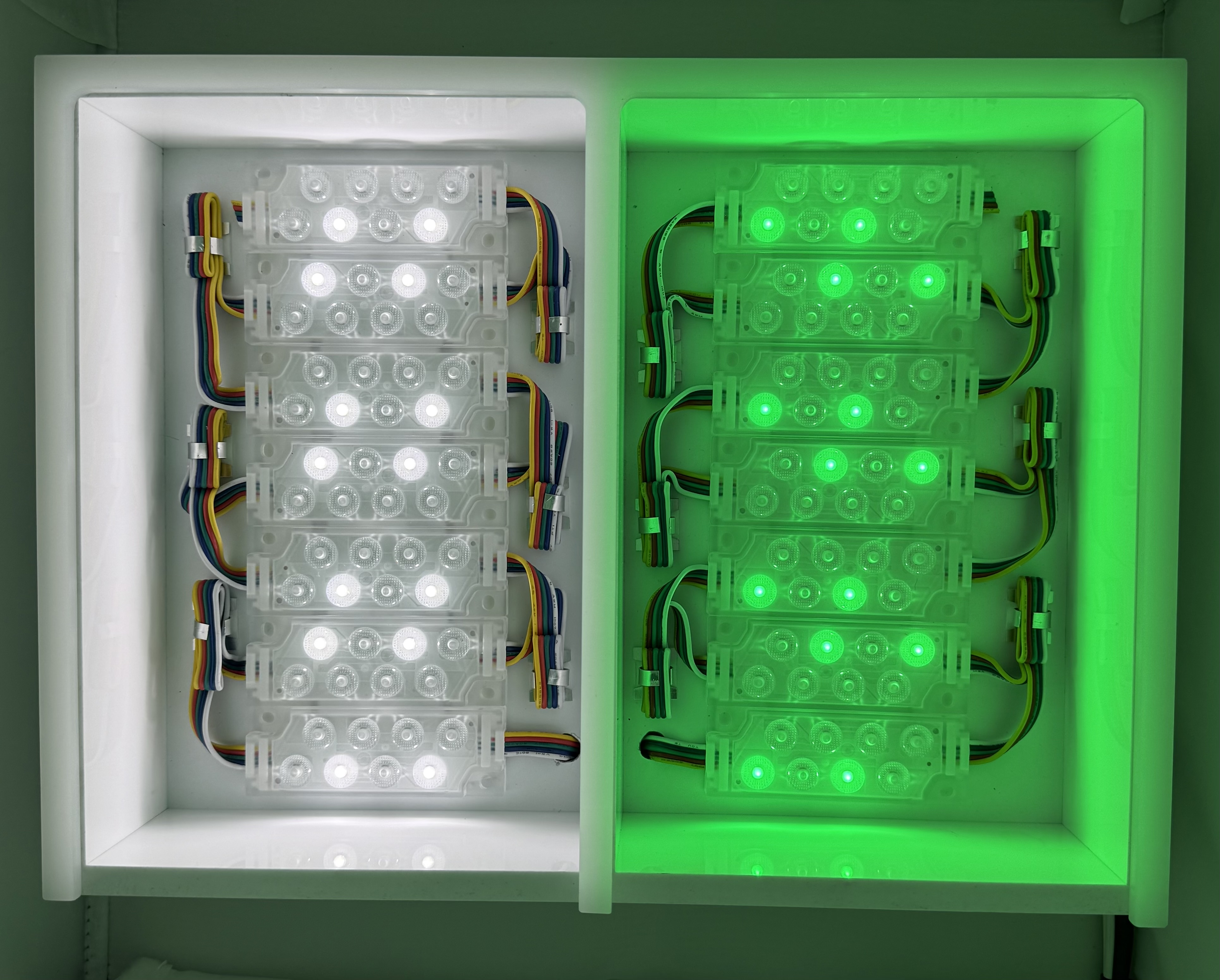 8er Flächen-LED, RGBW, 3 Watt - 24 Volt