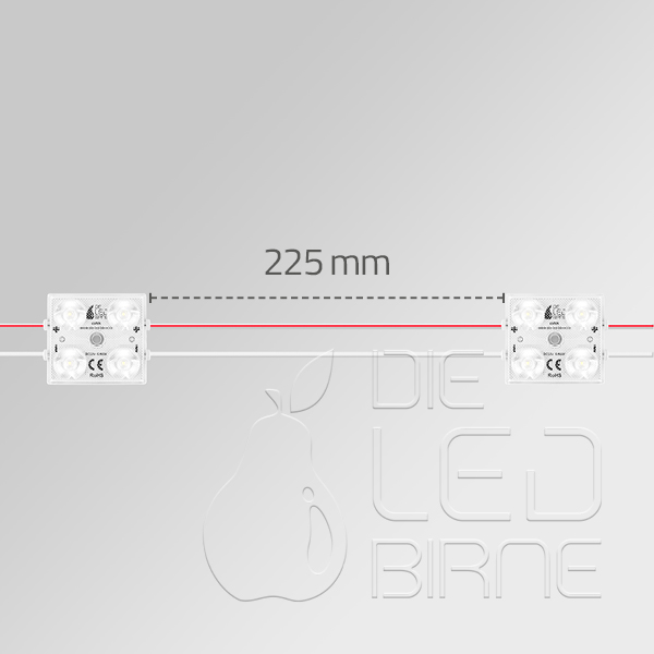 4er LED Modul, Nova 4 - Grün - 12V - 1,44W