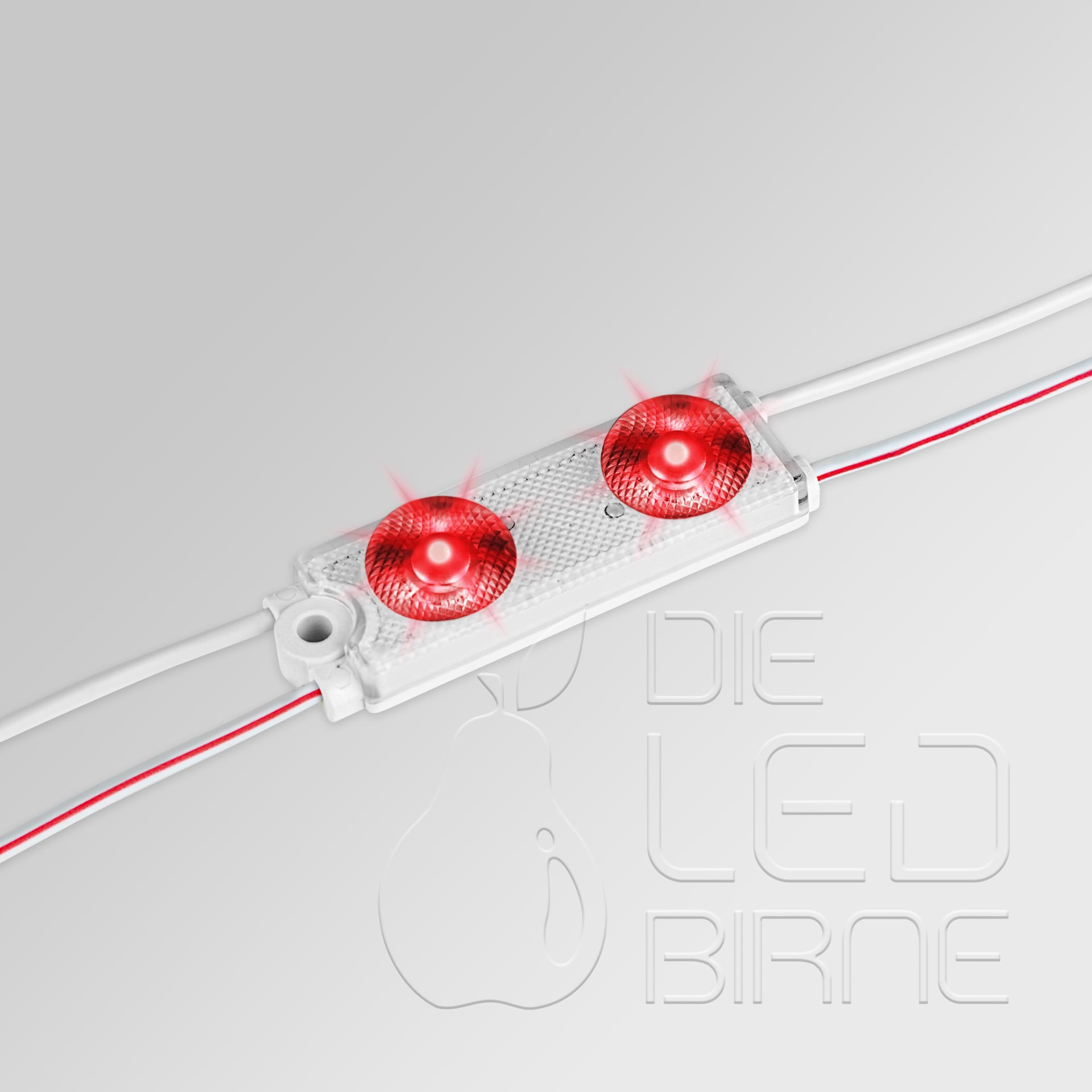 2er LED Modul, Nova 2 - Rot - 12V - 0,72W