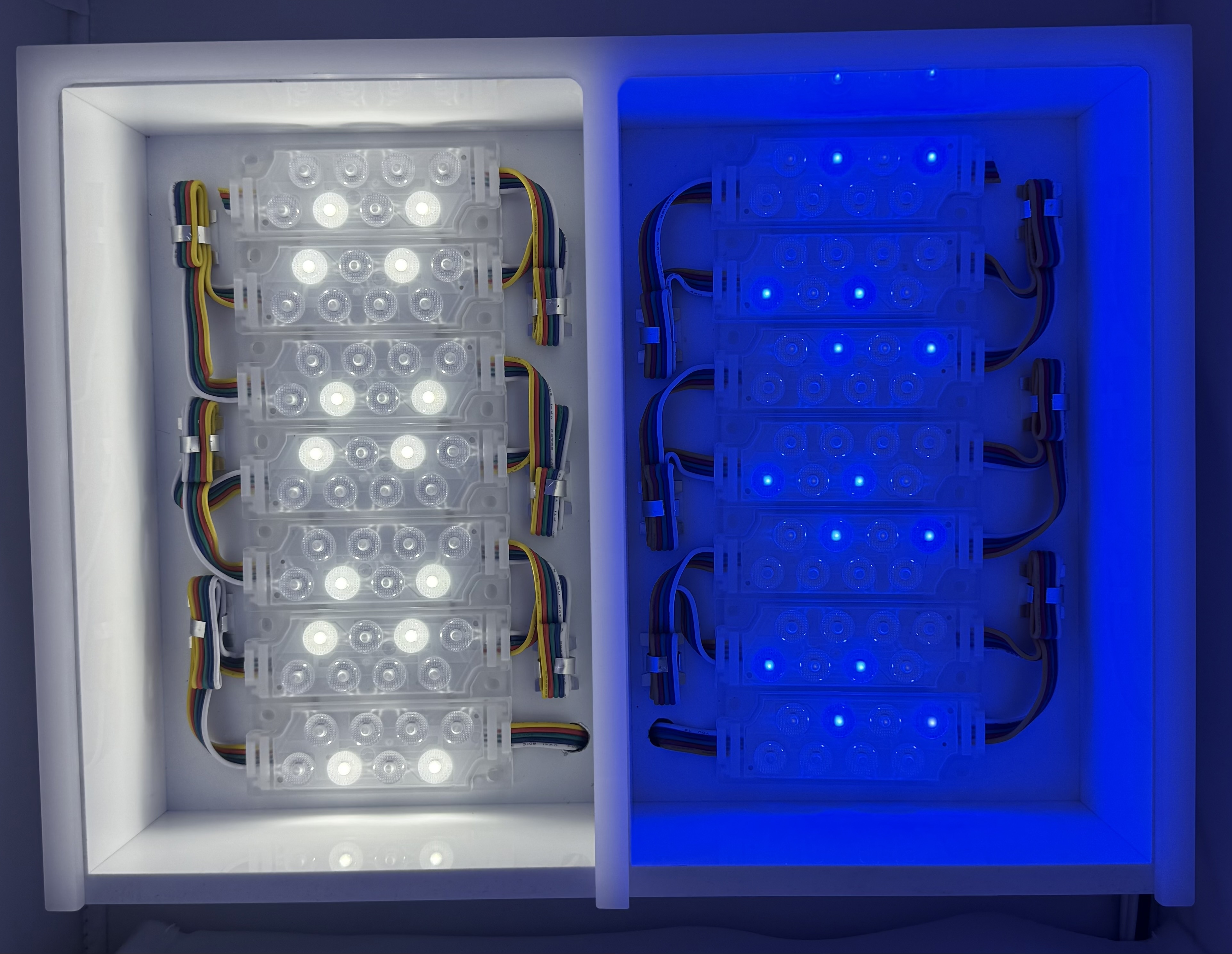 8er Flächen-LED, RGBW, 3 Watt - 24 Volt