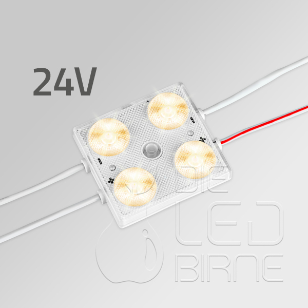 4er LED Modul, Nova 4 - Warmweiß (4000k) -24V - 1,44W