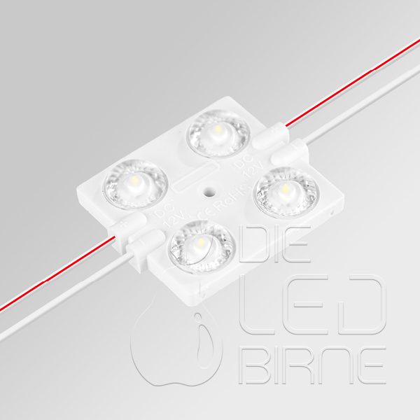 4er LED Modul Nova 4 eco - Neutralweiß (6500k) - 12V - 0,96W - Die günstige Alternative zum Nova 4 LED-Modul