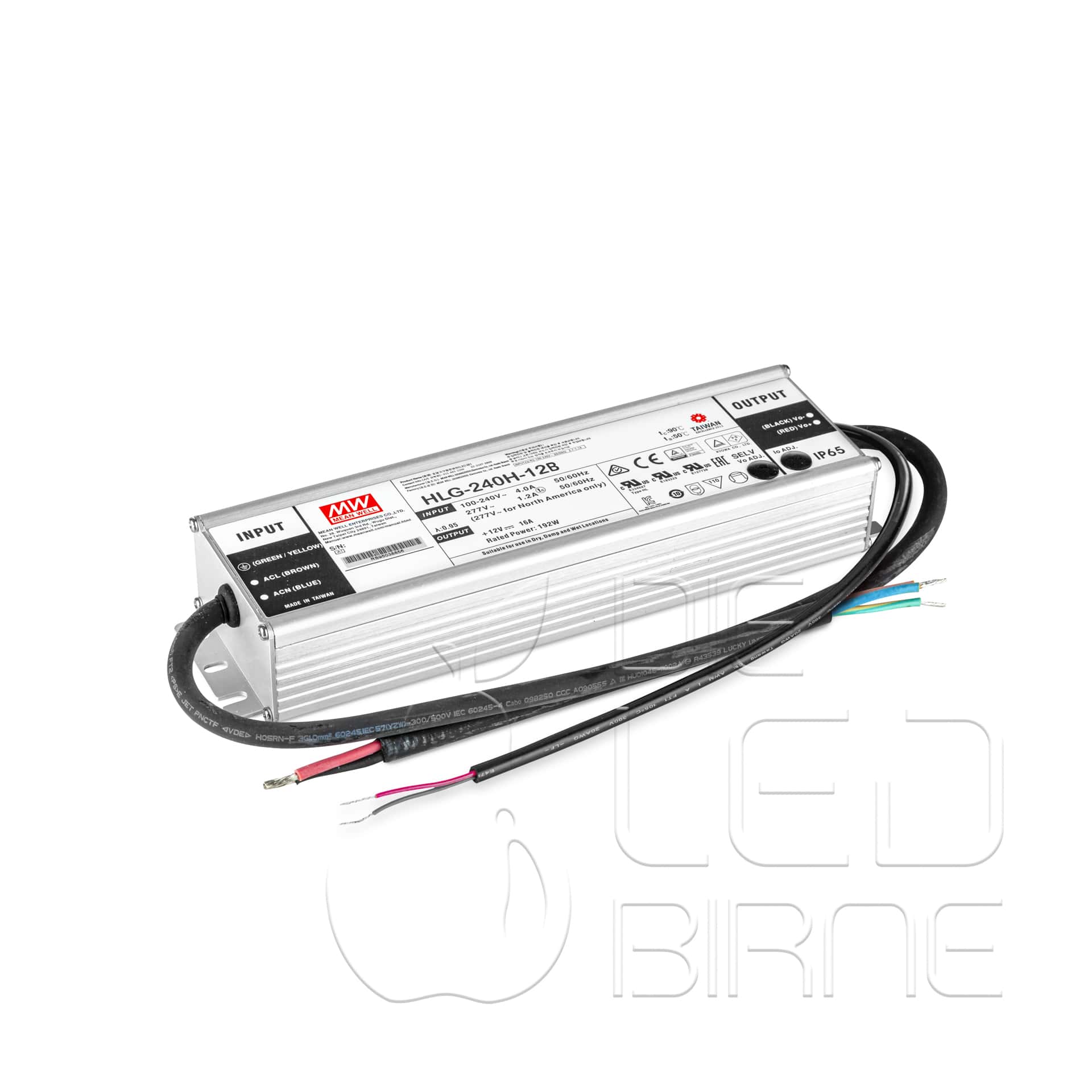 LED Netzteil Meanwell HLG-240H-12B, 192 Watt