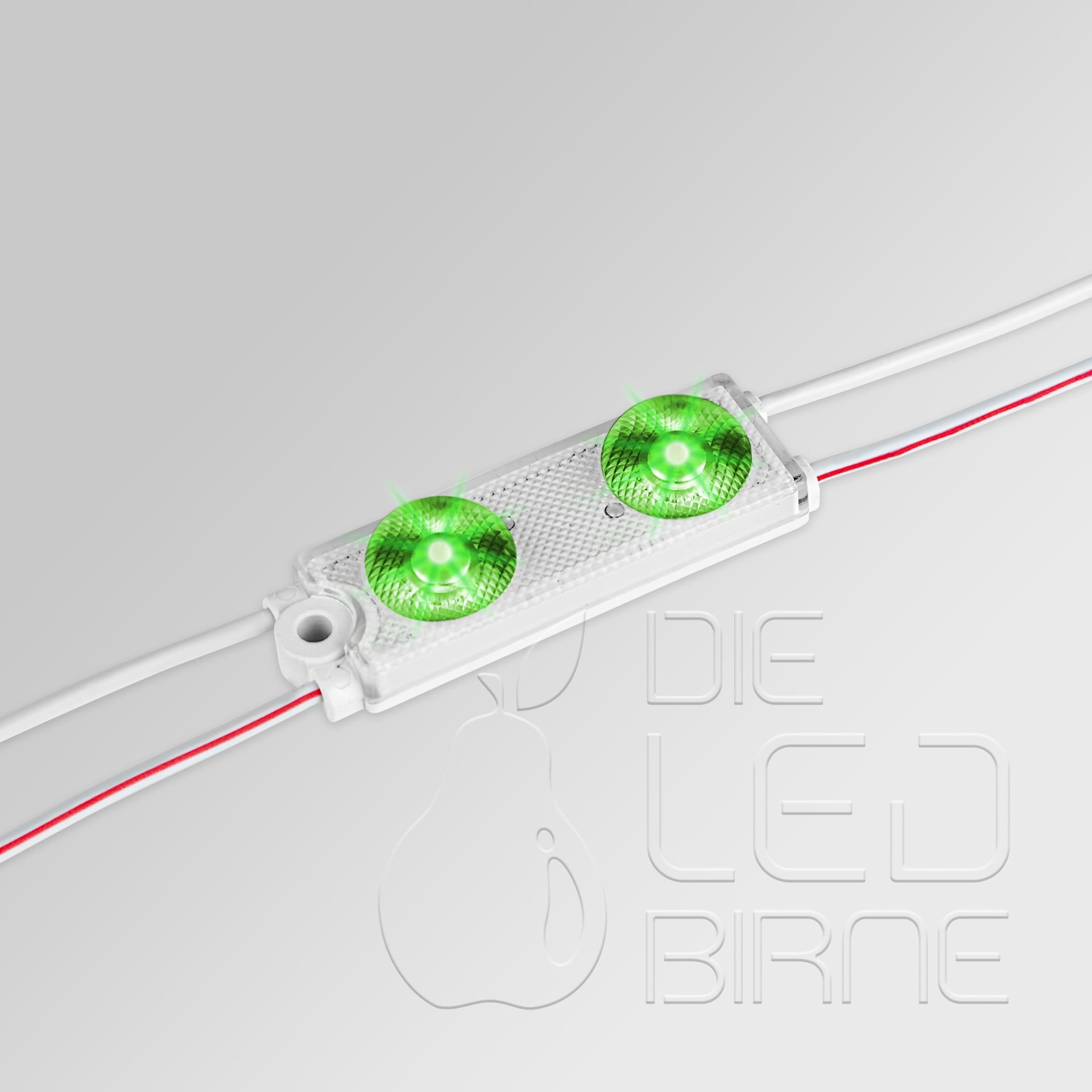 2er LED Modul, Nova 2 - Grün - 12V - 0,72W