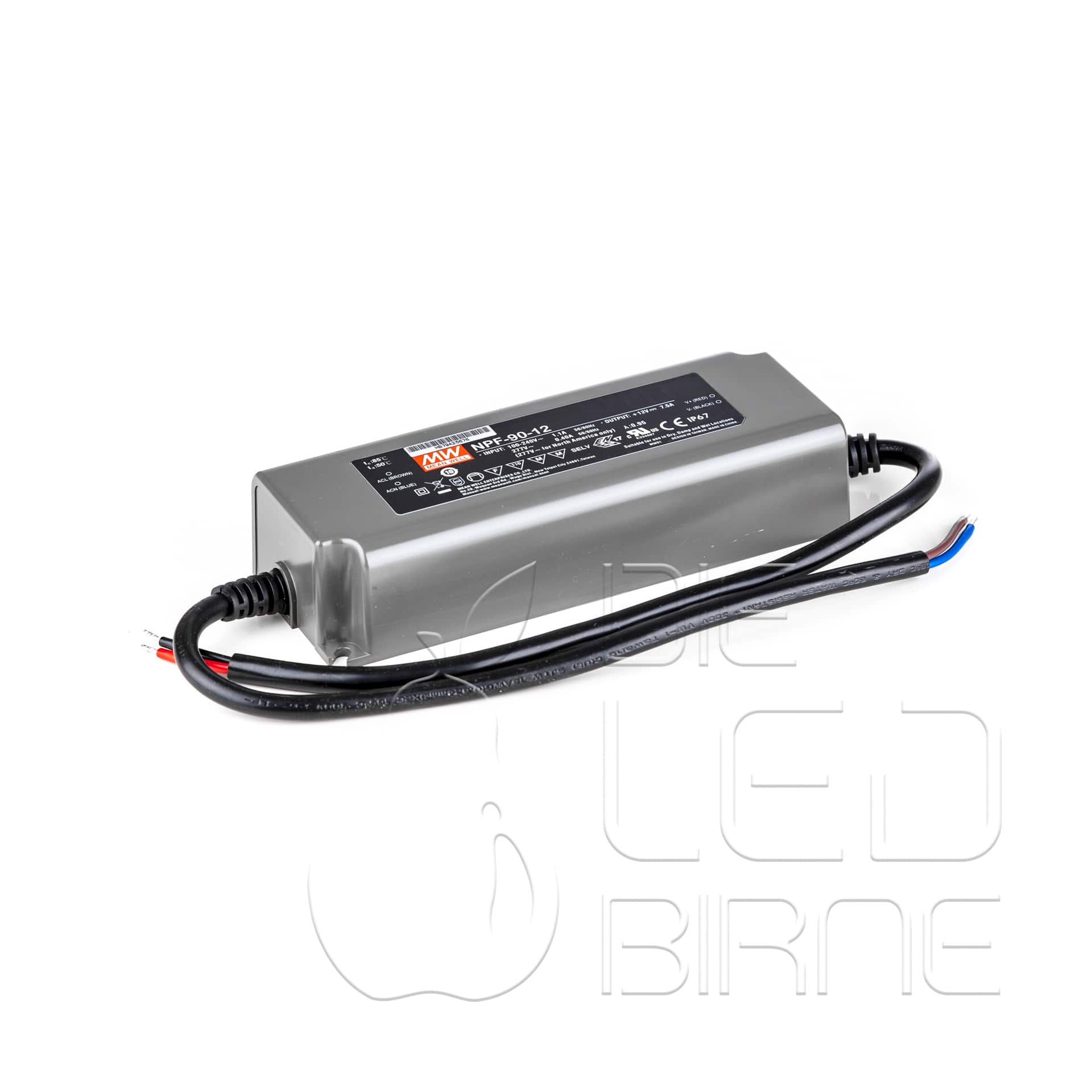 LED Netzteil Meanwell NPF-90-12, 90 Watt