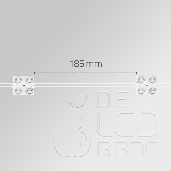 4er LED Modul Nova 4 eco - Neutralweiß (6500k) - 12V - 0,96W - Die günstige Alternative zum Nova 4 LED-Modul
