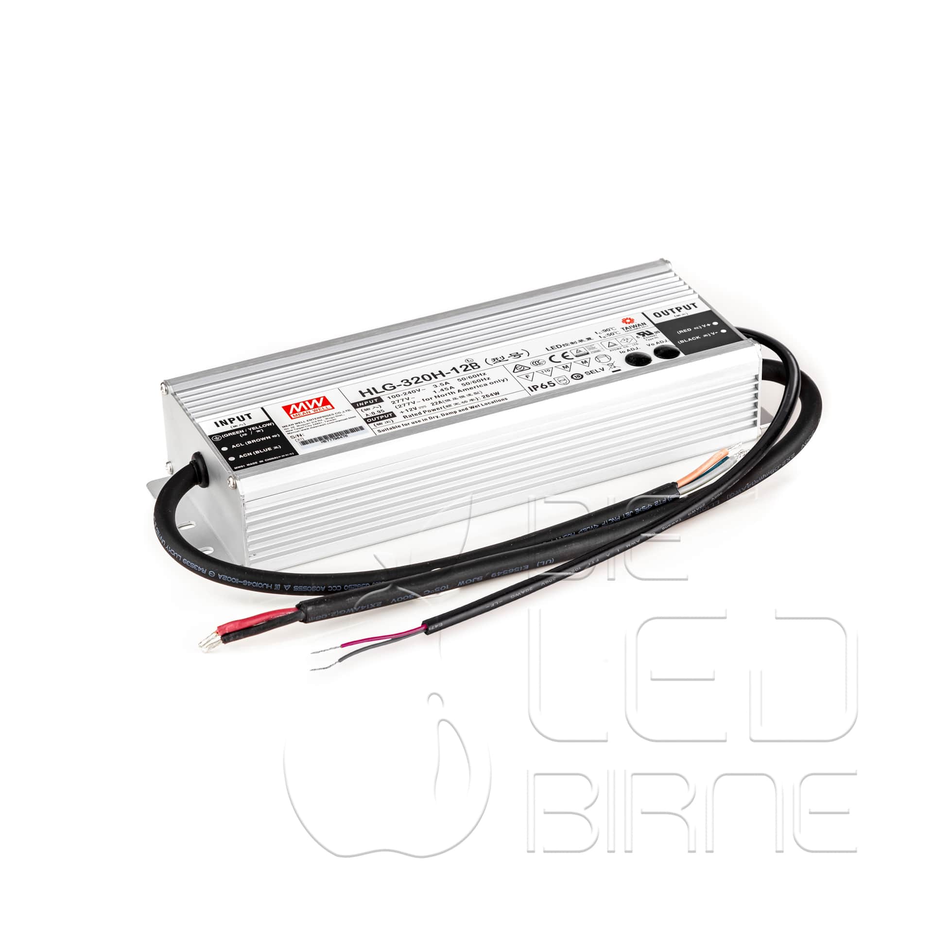 LED Netzteil Meanwell HLG-320H-12B, 264 Watt